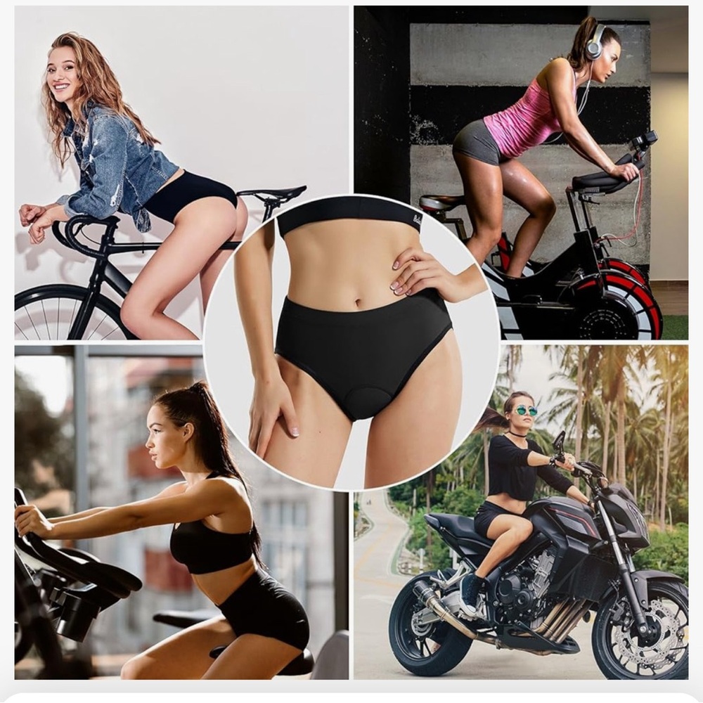 New Women's Cycling Underwear Padded Bike Shorts Padding Spin Biker Briefs